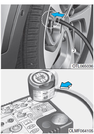 Pneu vazio (com tire mobility kit)