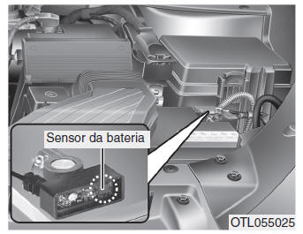 Desativação do sensor da bateria