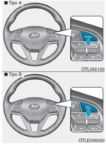 Funcionamento do controlo da velocidade de cruzeiro